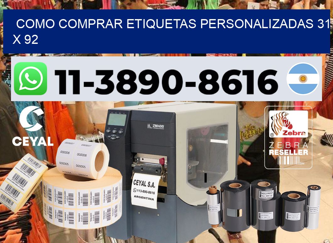 como comprar etiquetas personalizadas 31 x 92