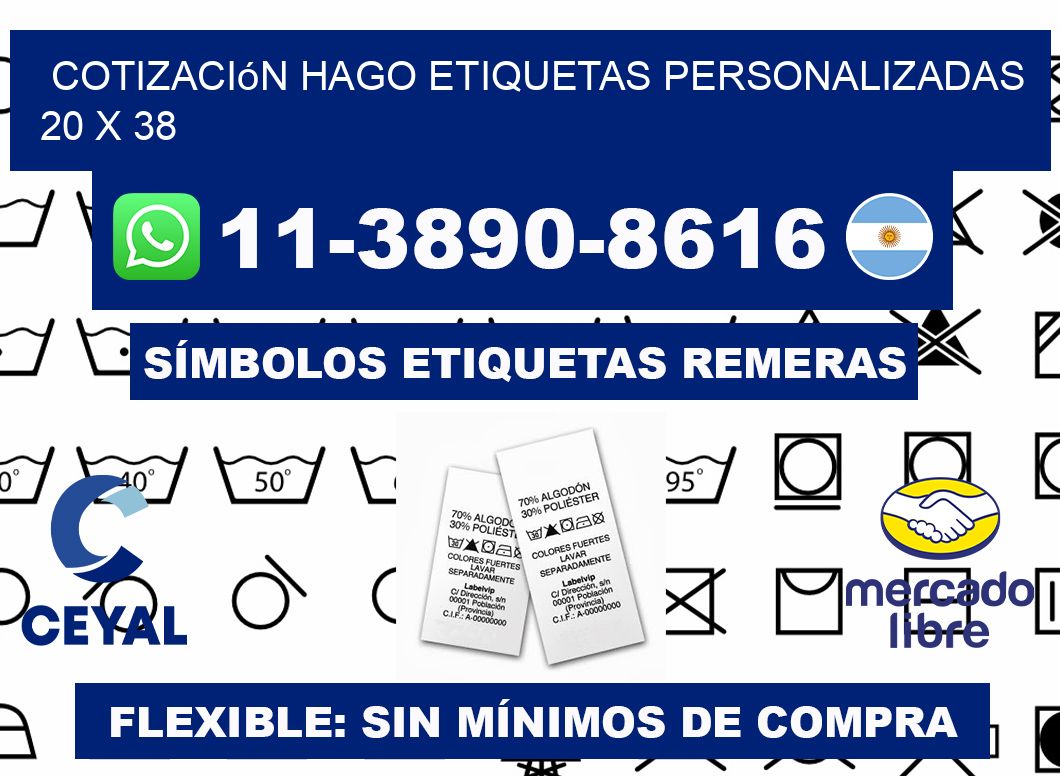 cotización hago etiquetas personalizadas 20 x 38