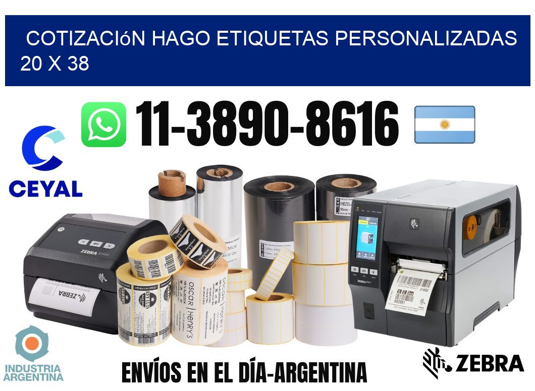 cotización hago etiquetas personalizadas 20 x 38
