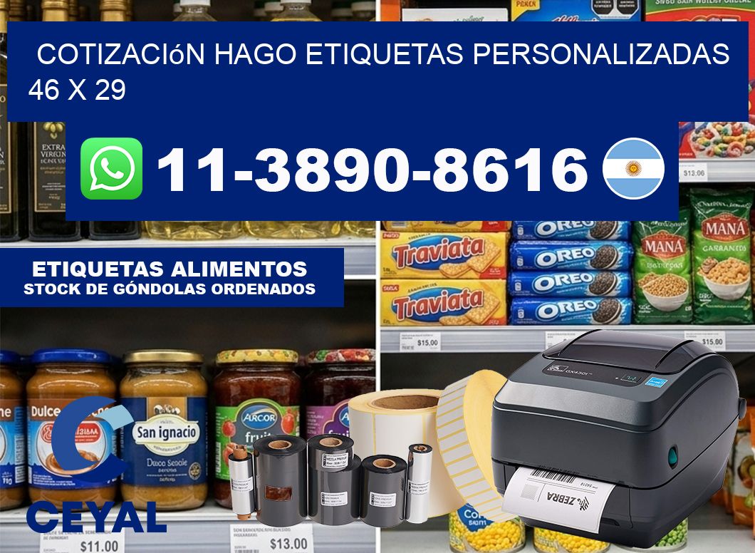 cotización hago etiquetas personalizadas 46 x 29