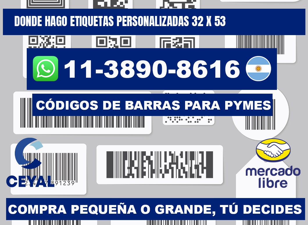 donde hago etiquetas personalizadas 32 x 53