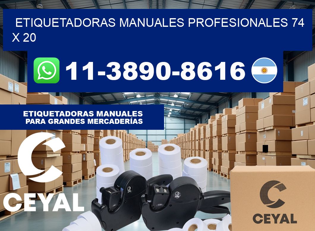 etiquetadoras manuales profesionales 74 x 20