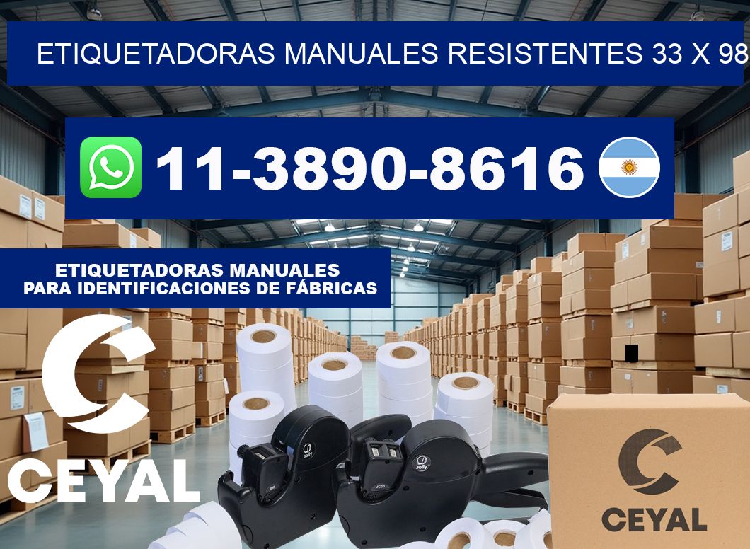 etiquetadoras manuales resistentes 33 x 98