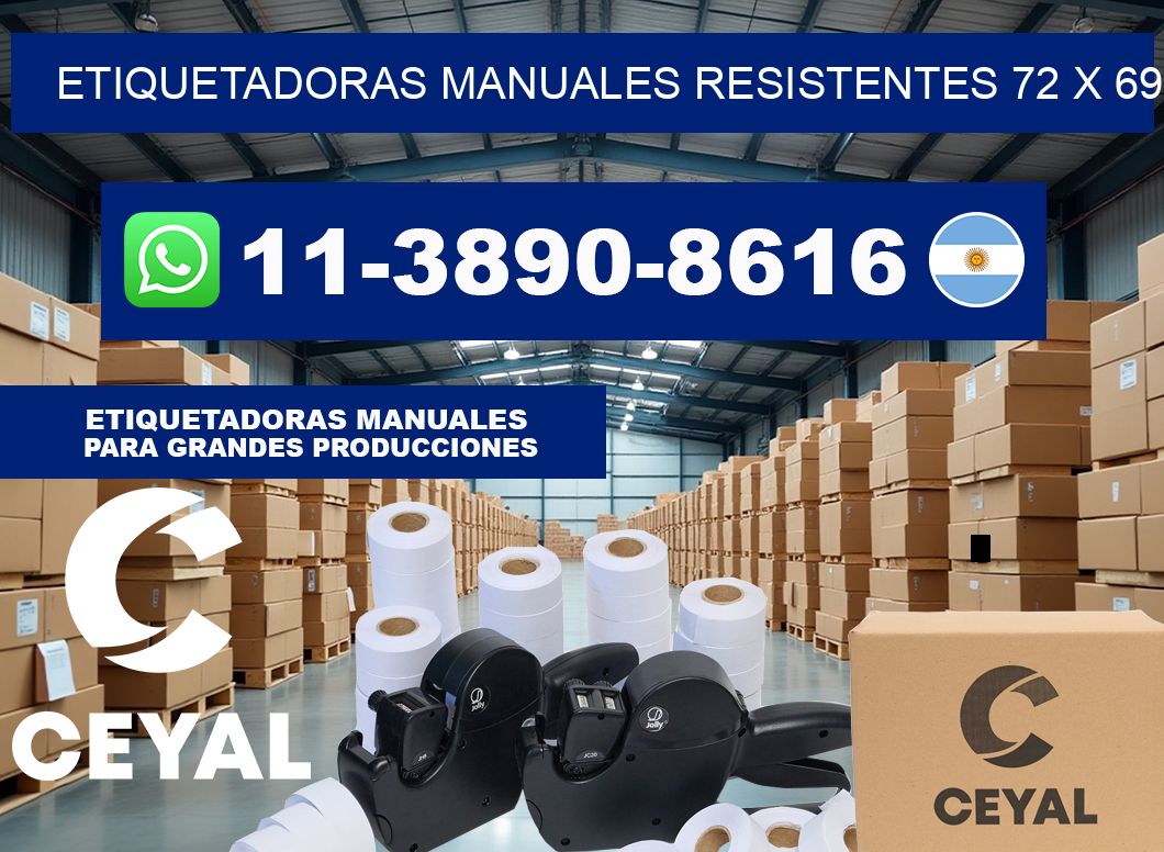 etiquetadoras manuales resistentes 72 x 69
