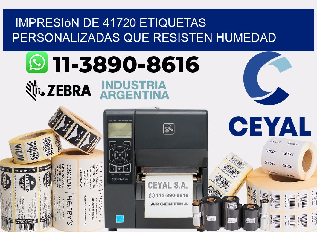 impresión de 41720 etiquetas personalizadas que resisten humedad