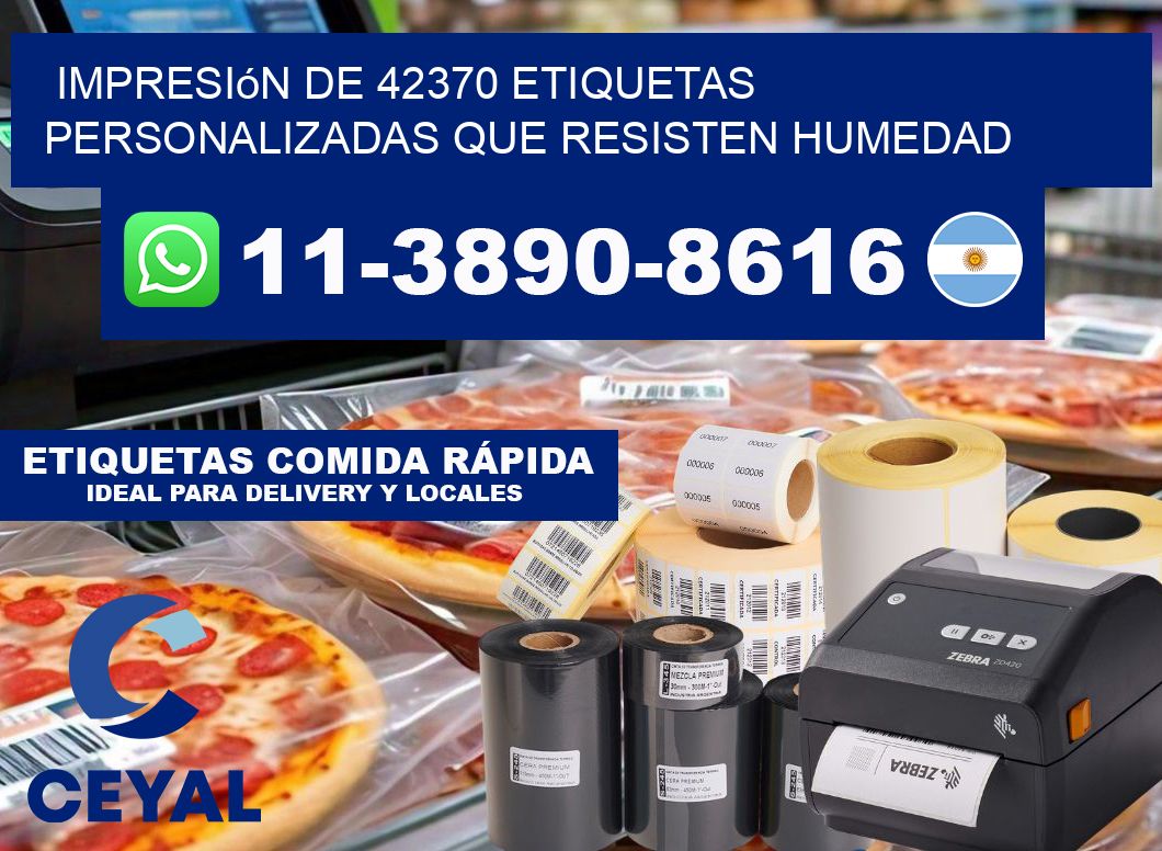 impresión de 42370 etiquetas personalizadas que resisten humedad