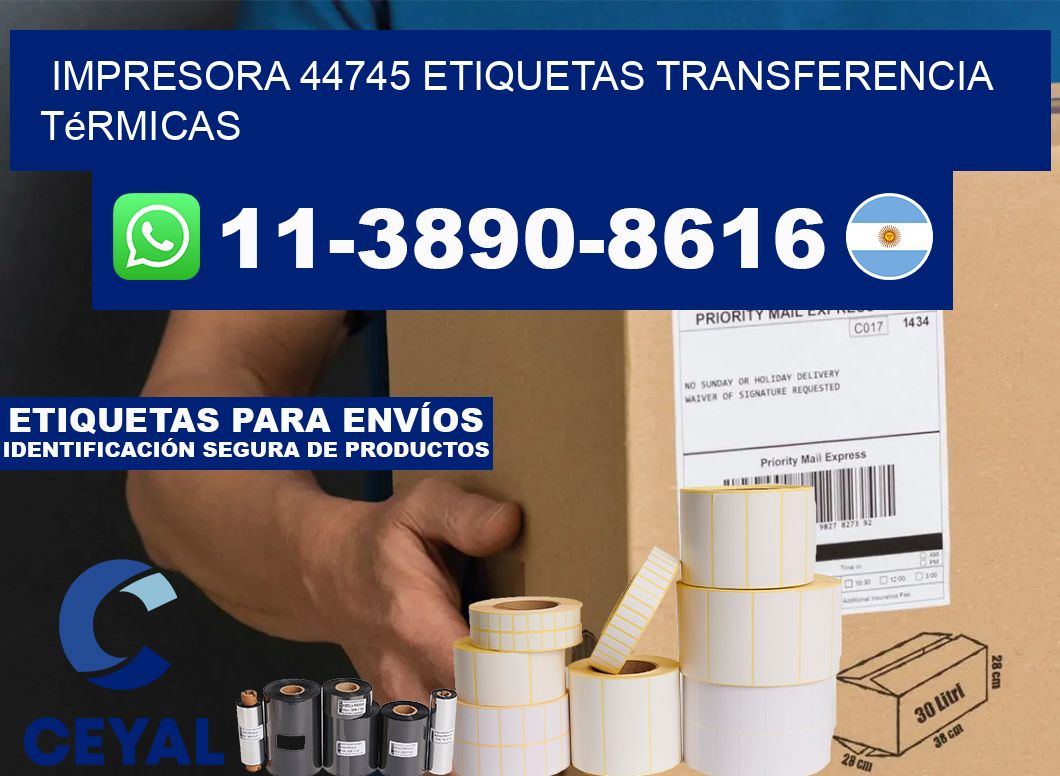 impresora 44745 etiquetas transferencia térmicas