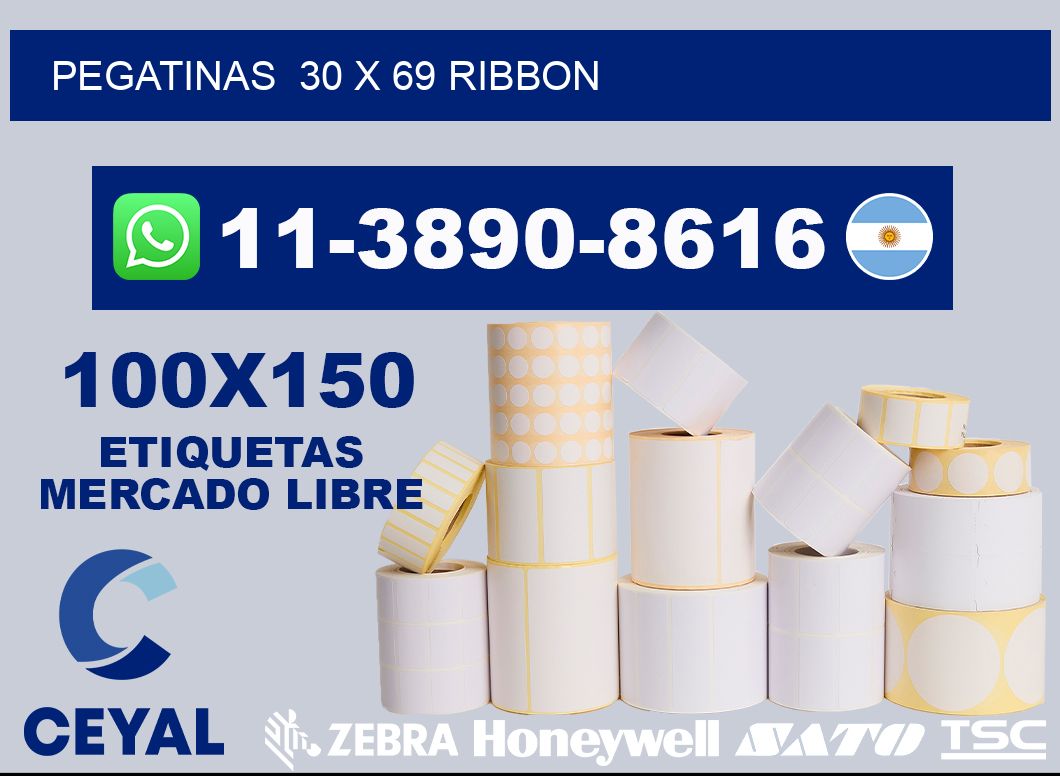 pegatinas 30 x 69 ribbon