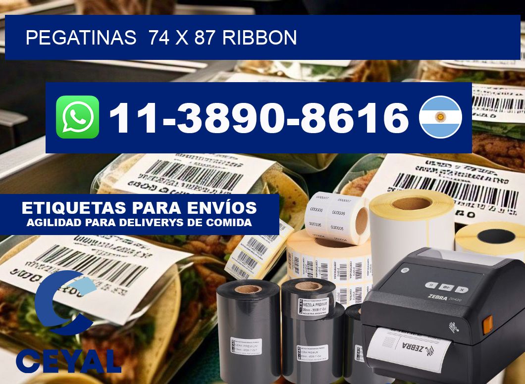 pegatinas  74 x 87 ribbon