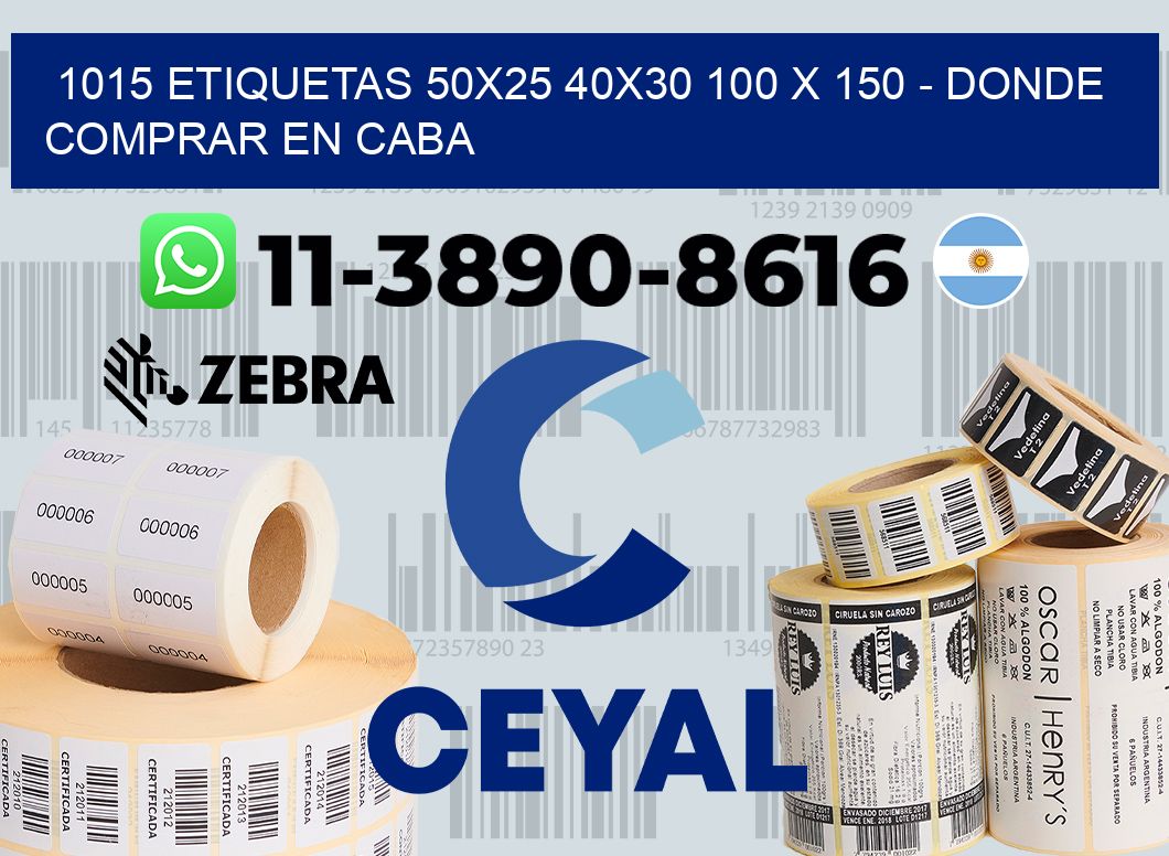 1015 etiquetas 50x25 40x30 100 x 150 - Donde Comprar en Caba