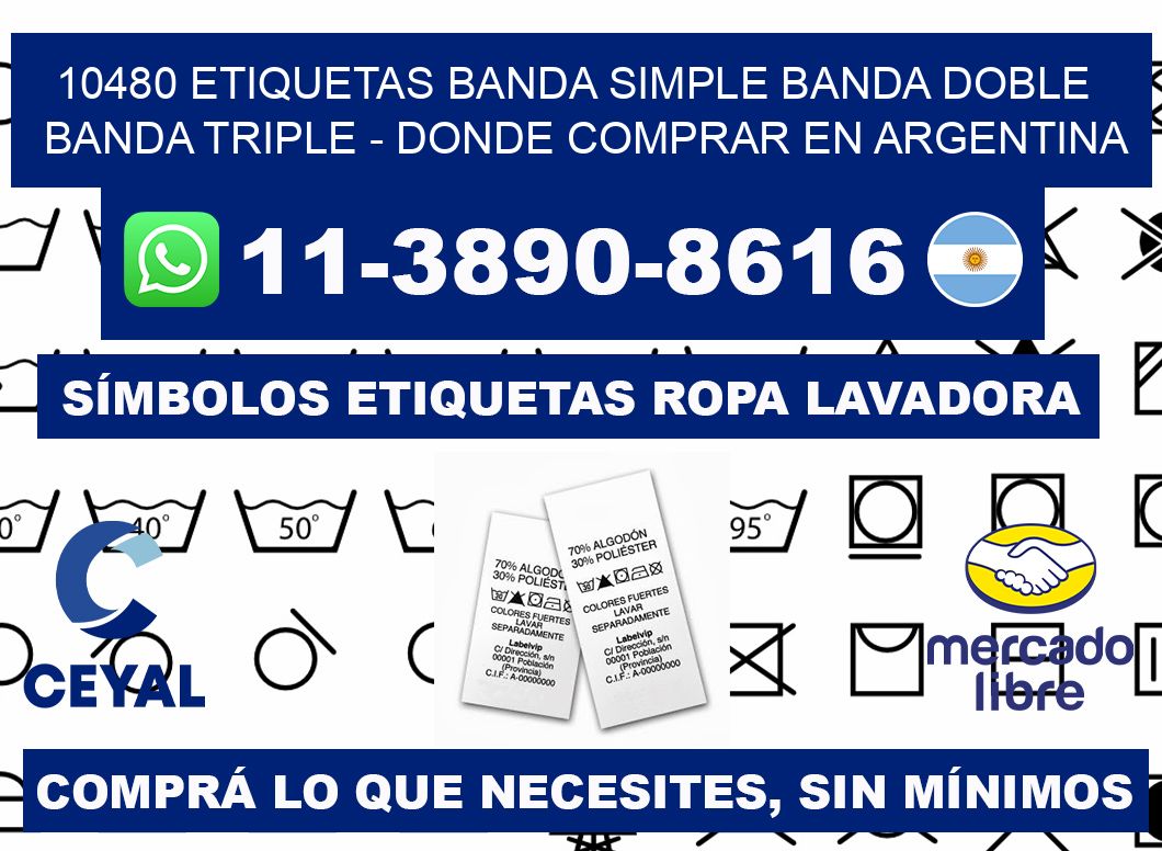 10480 etiquetas banda simple banda doble banda triple - Donde Comprar en Argentina