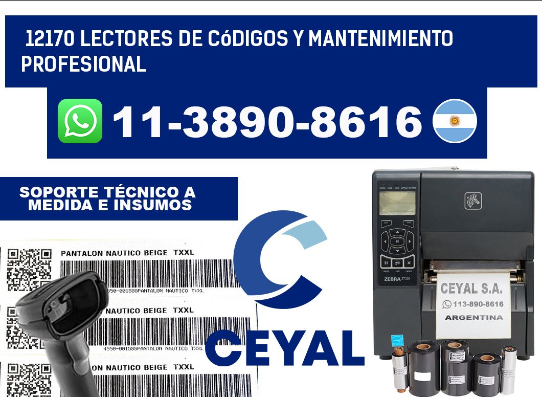 12170 Lectores de Códigos y Mantenimiento Profesional