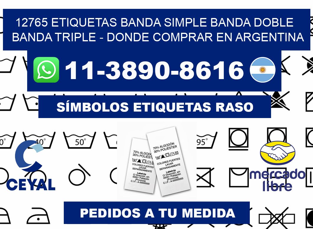 12765 etiquetas banda simple banda doble banda triple - Donde Comprar en Argentina
