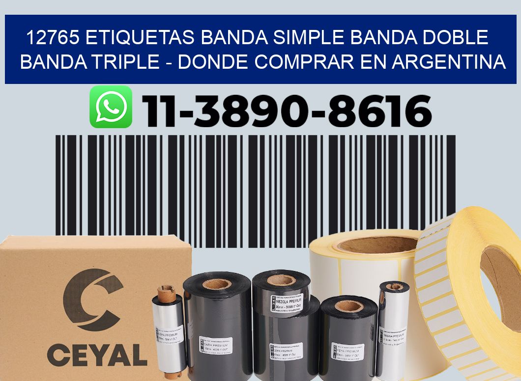 12765 etiquetas banda simple banda doble banda triple - Donde Comprar en Argentina