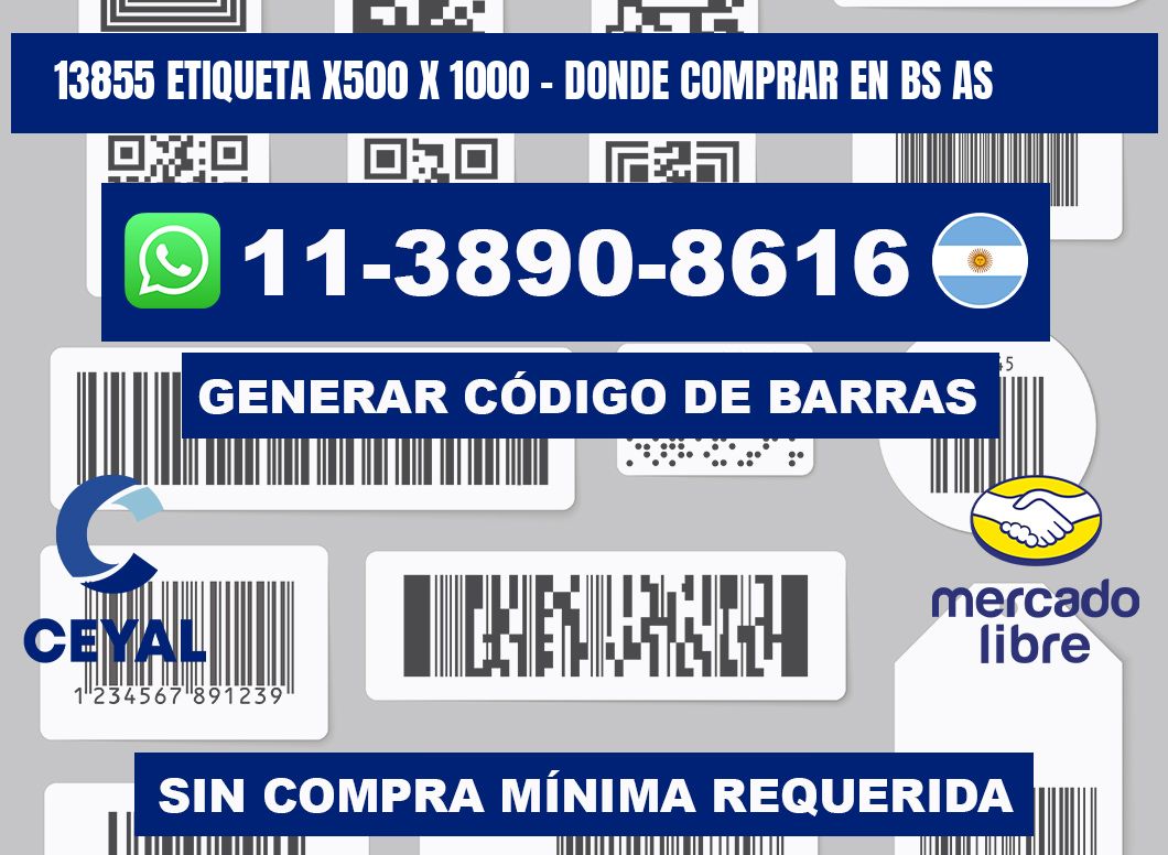 13855 etiqueta x500 x 1000 - Donde Comprar en bs as