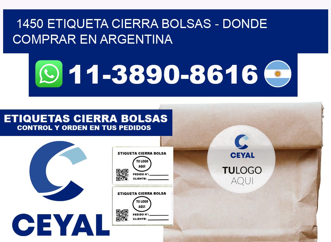 1450 etiqueta Cierra Bolsas - Donde Comprar en Argentina