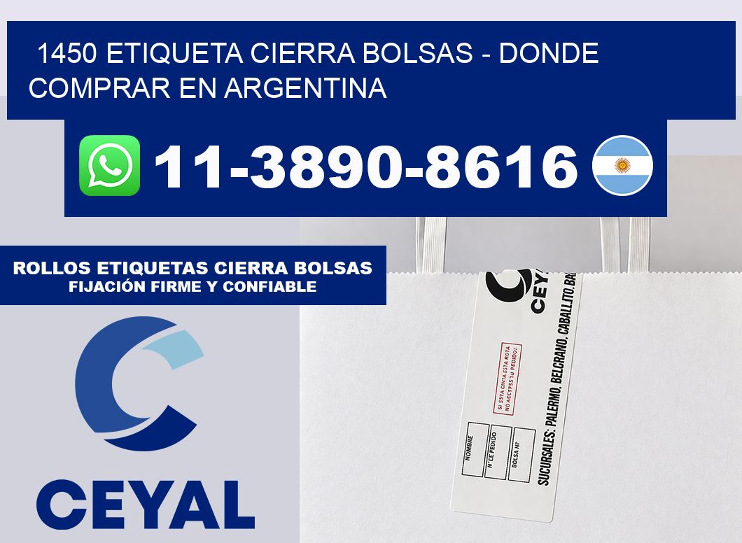 1450 etiqueta Cierra Bolsas – Donde Comprar en Argentina