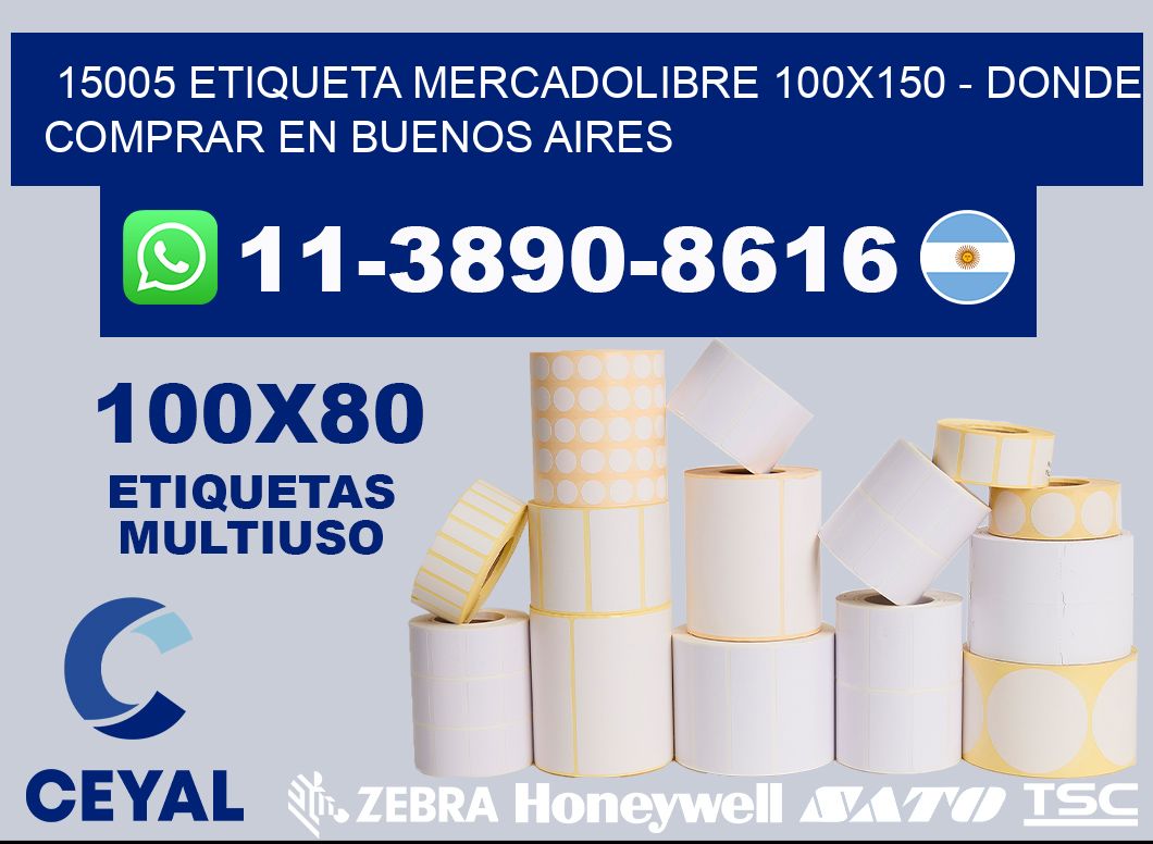 15005 etiqueta MercadoLibre 100x150 - Donde Comprar en Buenos Aires