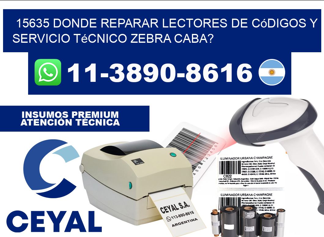 15635 donde reparar Lectores de Códigos y Servicio Técnico zebra Caba?