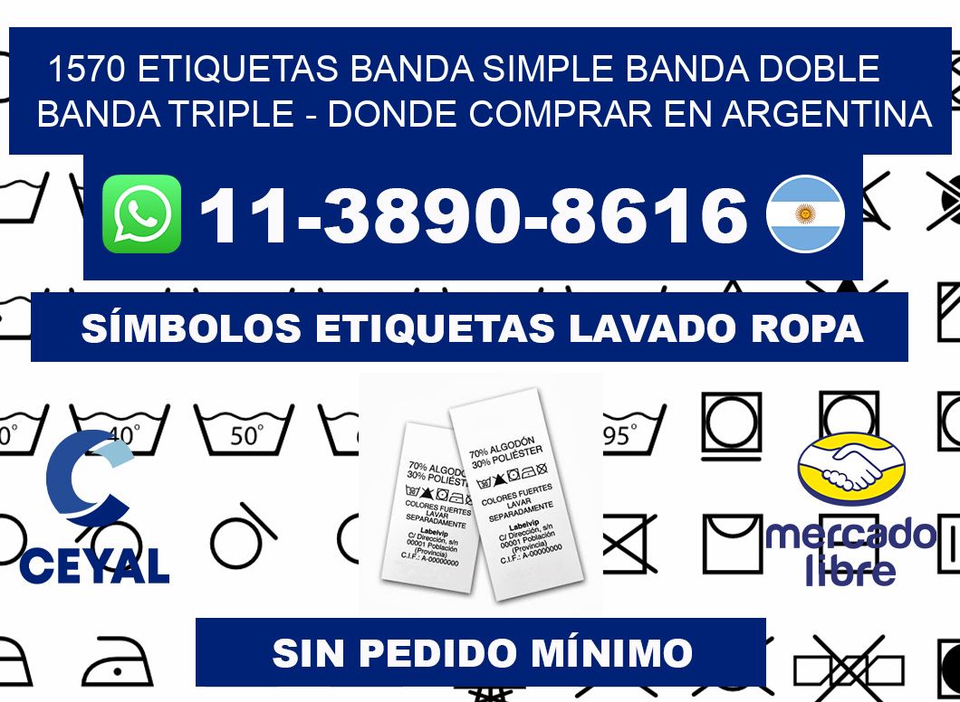1570 etiquetas banda simple banda doble banda triple - Donde Comprar en Argentina
