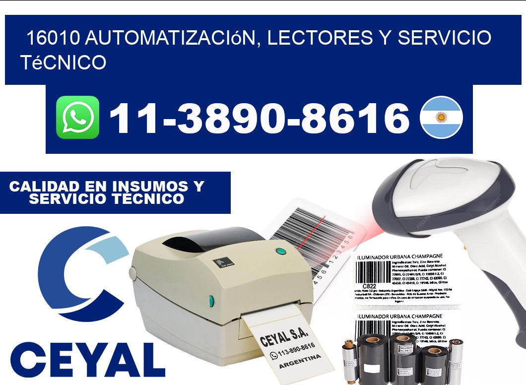 16010 Automatización, Lectores y Servicio Técnico