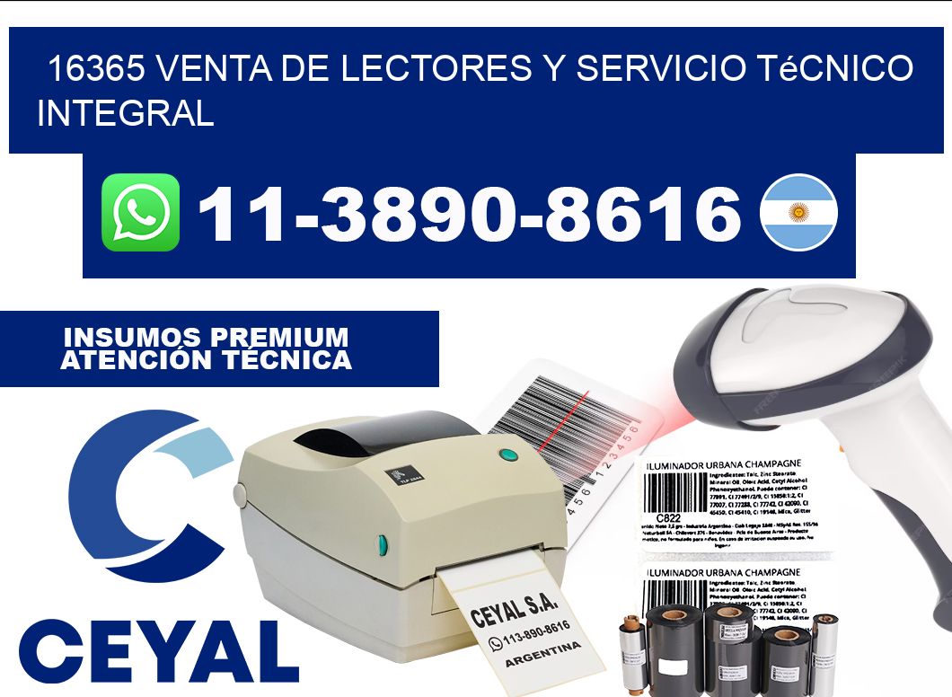 16365 Venta de Lectores y Servicio Técnico Integral