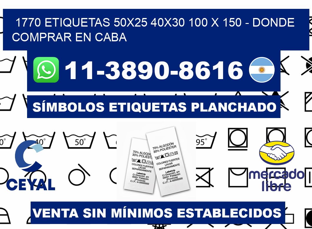 1770 etiquetas 50x25 40x30 100 x 150 - Donde Comprar en Caba