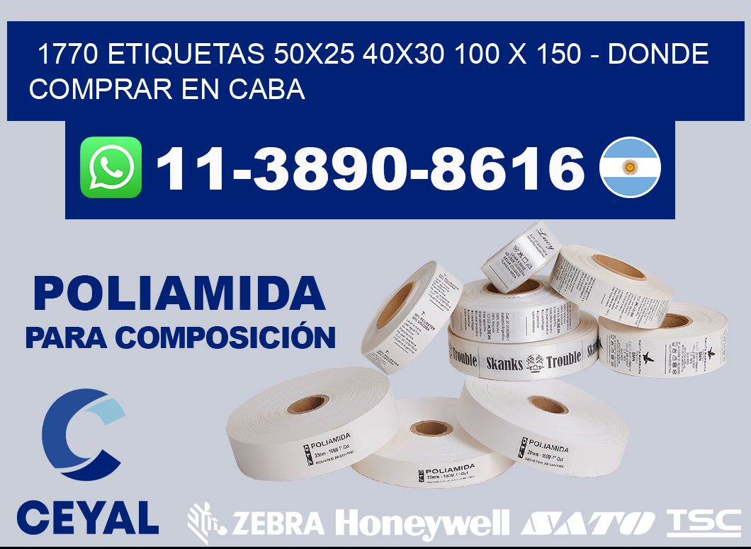 1770 etiquetas 50x25 40x30 100 x 150 - Donde Comprar en Caba