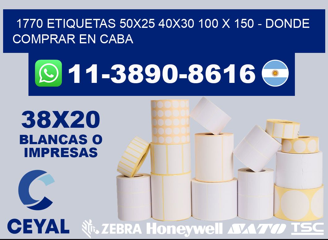 1770 etiquetas 50x25 40x30 100 x 150 - Donde Comprar en Caba