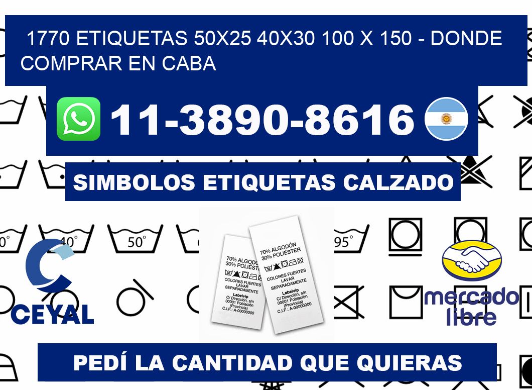 1770 etiquetas 50x25 40x30 100 x 150 - Donde Comprar en Caba