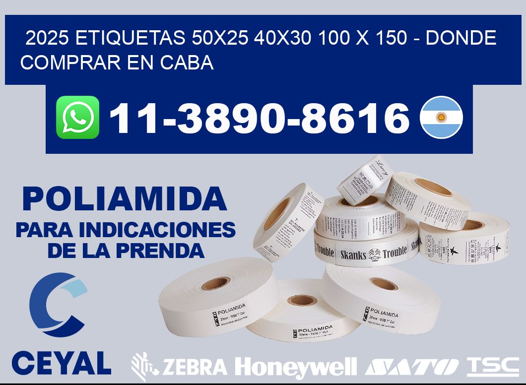 2025 etiquetas 50x25 40x30 100 x 150 - Donde Comprar en Caba