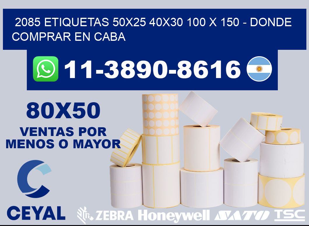 2085 etiquetas 50x25 40x30 100 x 150 - Donde Comprar en Caba