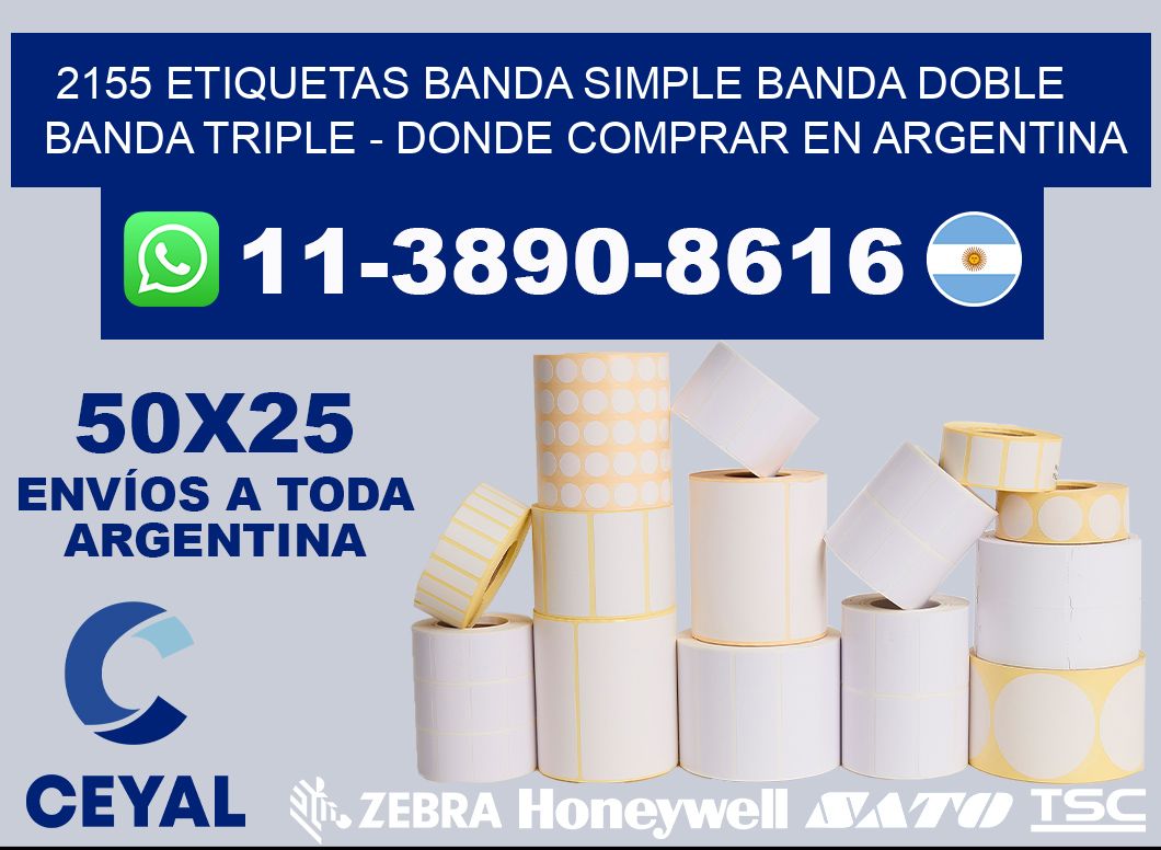 2155 etiquetas banda simple banda doble banda triple - Donde Comprar en Argentina