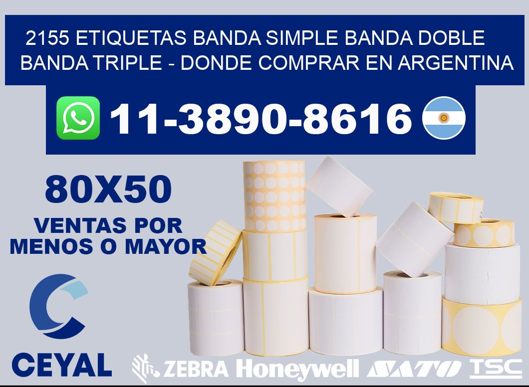 2155 etiquetas banda simple banda doble banda triple - Donde Comprar en Argentina