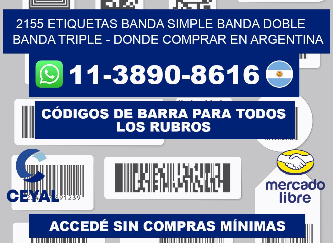 2155 etiquetas banda simple banda doble banda triple - Donde Comprar en Argentina