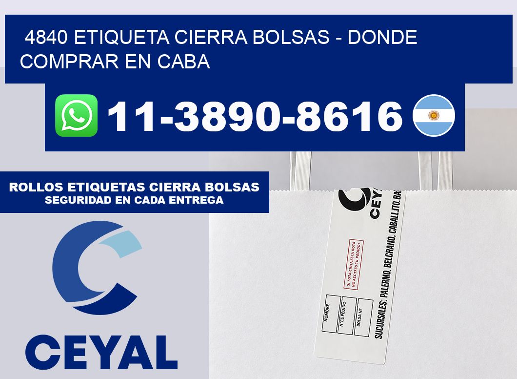 4840 etiqueta Cierra Bolsas – Donde Comprar en Caba