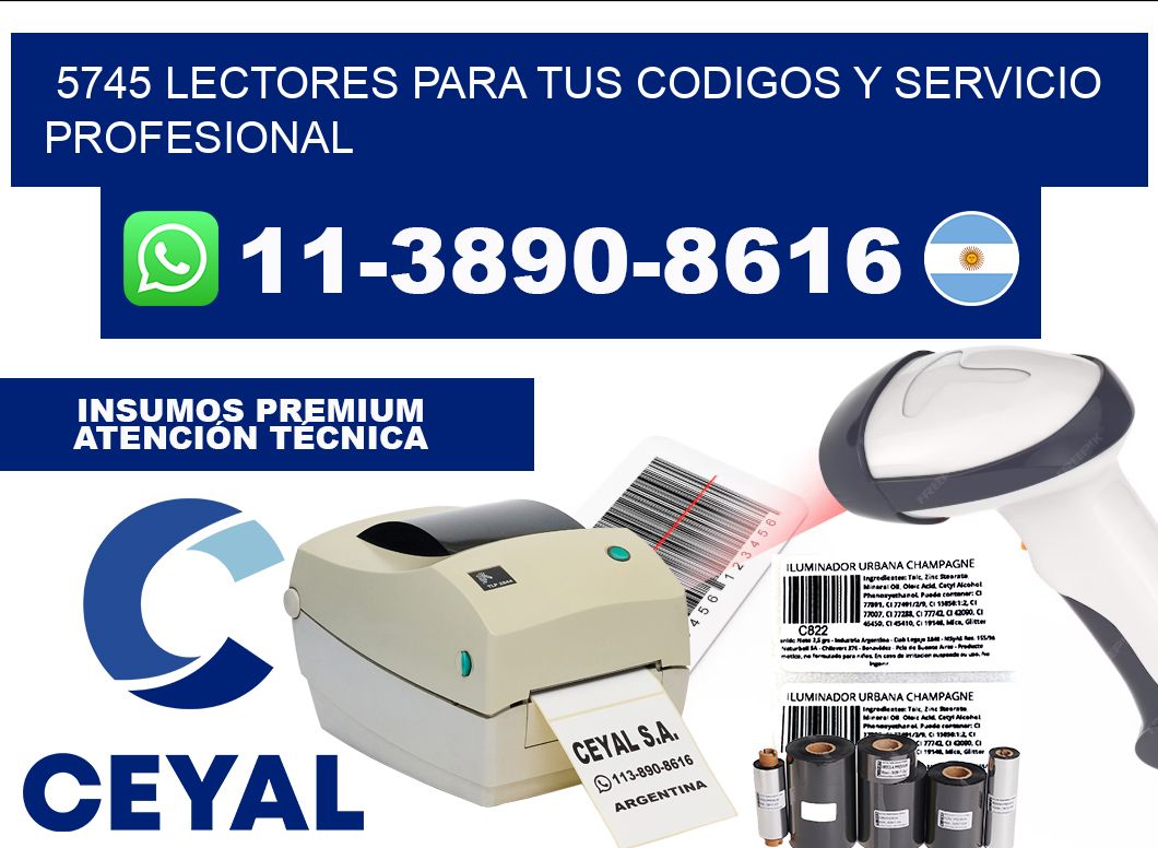 5745 Lectores para tus codigos y Servicio Profesional