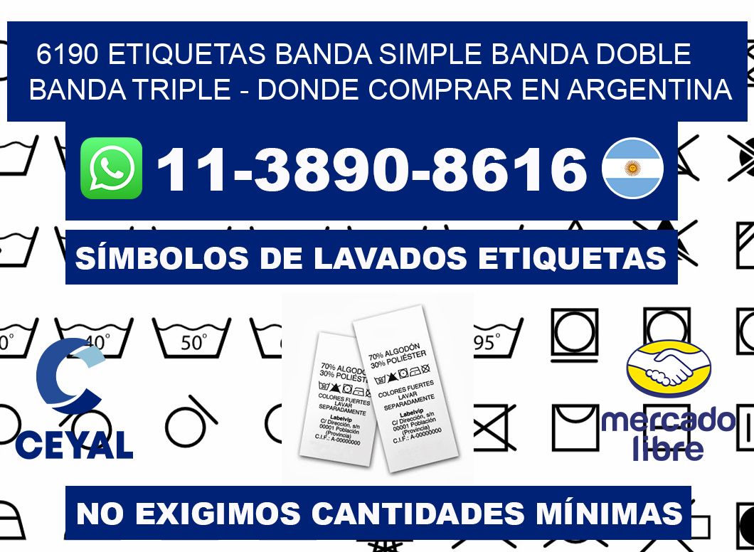 6190 etiquetas banda simple banda doble banda triple - Donde Comprar en Argentina