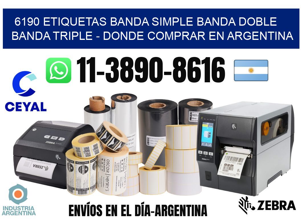 6190 etiquetas banda simple banda doble banda triple - Donde Comprar en Argentina