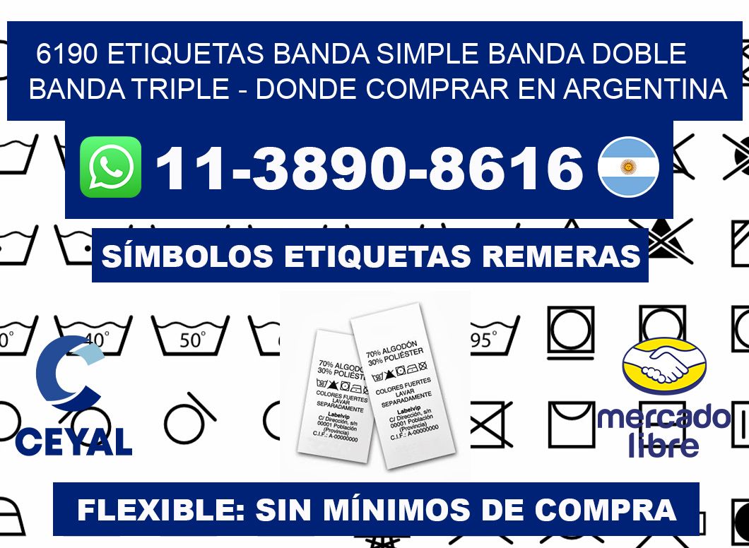 6190 etiquetas banda simple banda doble banda triple - Donde Comprar en Argentina