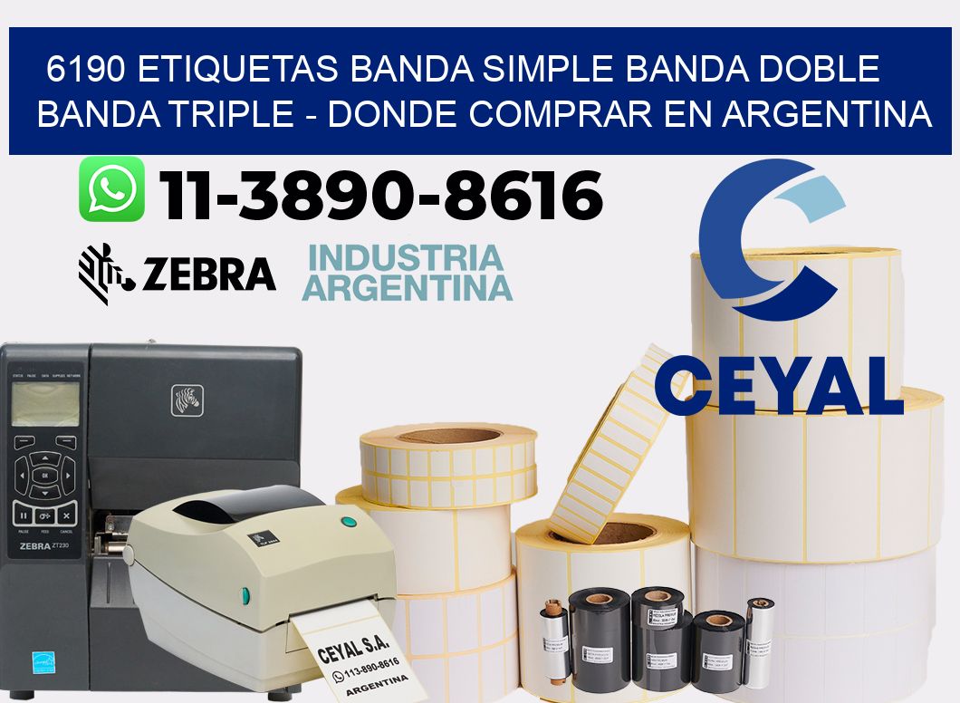 6190 etiquetas banda simple banda doble banda triple - Donde Comprar en Argentina