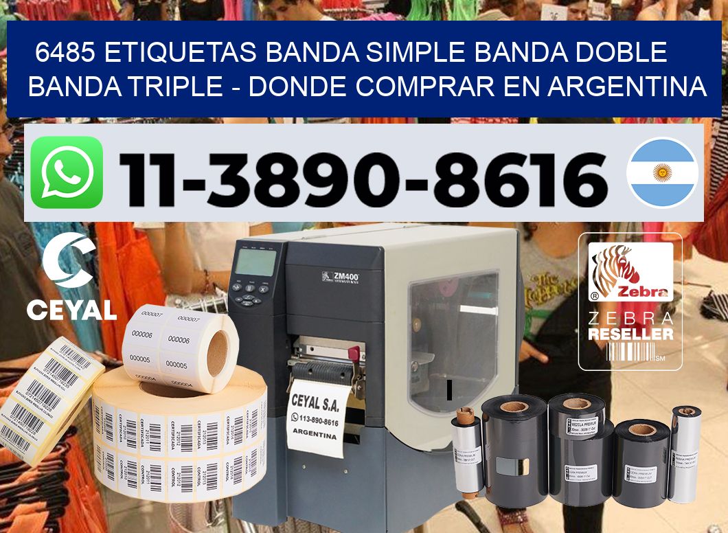 6485 etiquetas banda simple banda doble banda triple – Donde Comprar en Argentina
