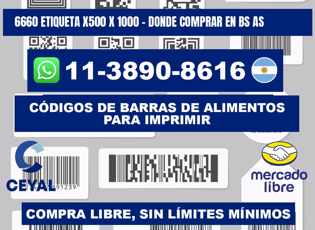 6660 etiqueta x500 x 1000 - Donde Comprar en bs as