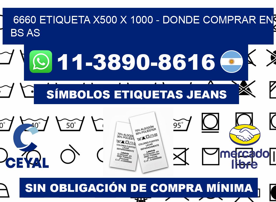 6660 etiqueta x500 x 1000 - Donde Comprar en bs as