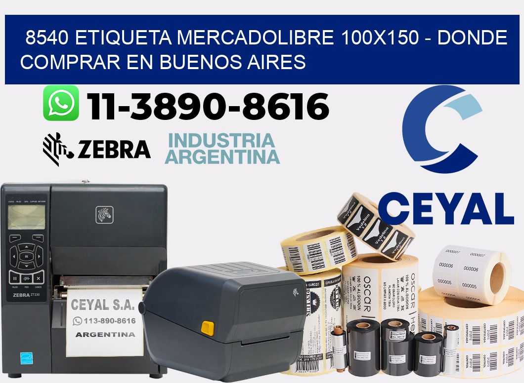 8540 etiqueta MercadoLibre 100x150 - Donde Comprar en Buenos Aires