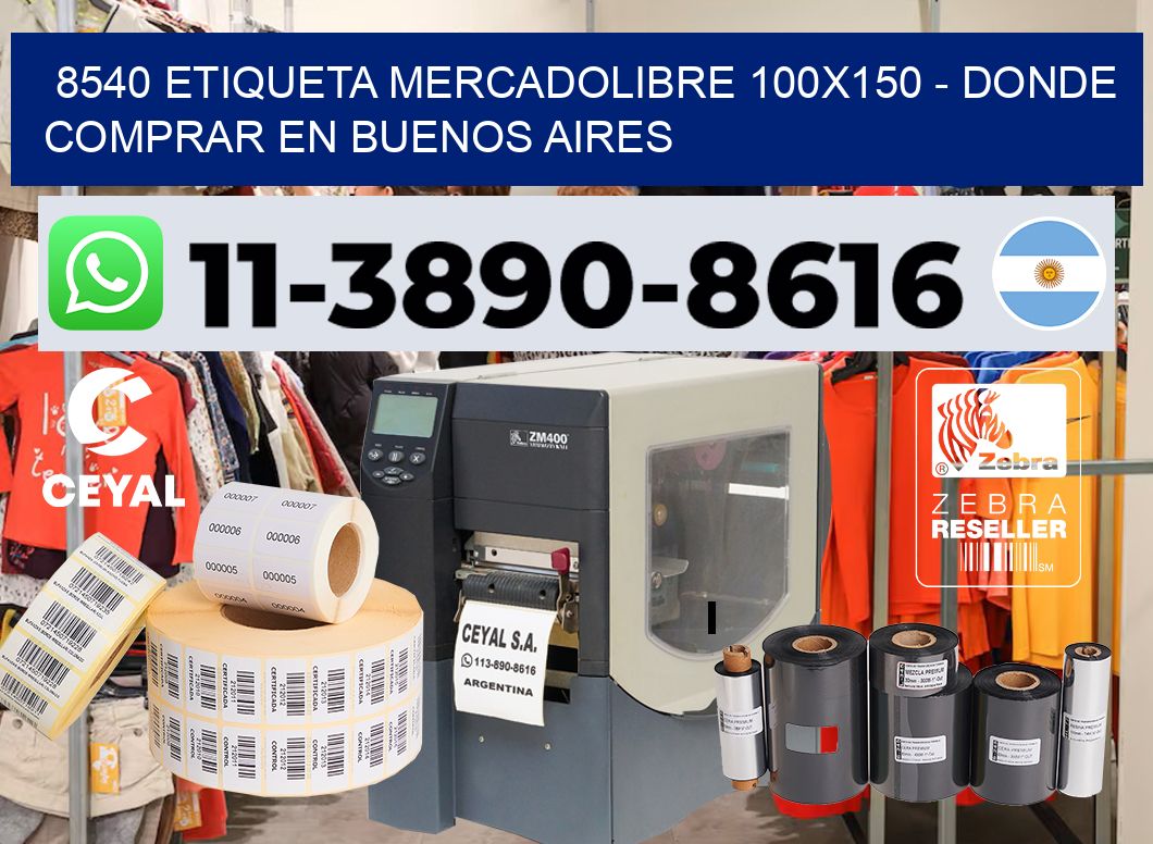 8540 etiqueta MercadoLibre 100×150 – Donde Comprar en Buenos Aires