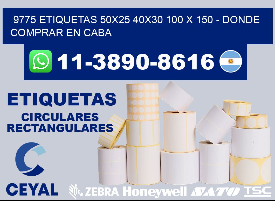 9775 etiquetas 50x25 40x30 100 x 150 - Donde Comprar en Caba
