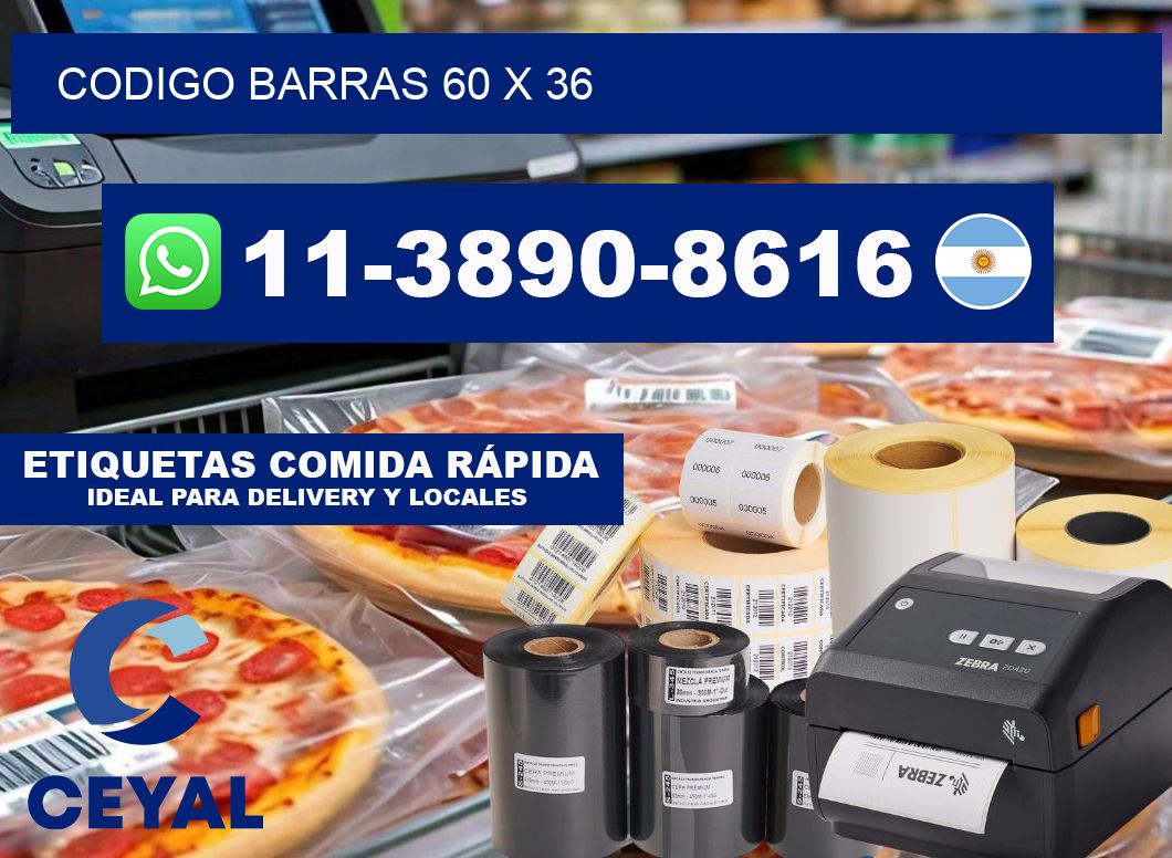 Codigo barras 60 x 36