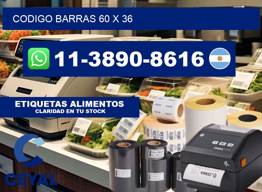 Codigo barras 60 x 36