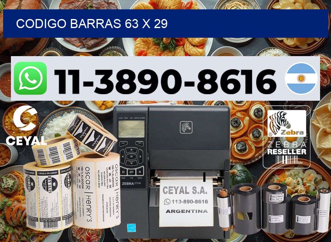 Codigo barras 63 x 29